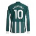 Manchester United Marcus Rashford #10 Voetbalkleding Uitshirt 2023-24 Lange Mouwen